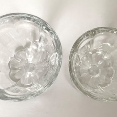【美品】フランス製　Arcoroc ロマン ワイングラス　アルクインターナショナル社　大／小　2点セット　グラス　レトロ　フランスの画像