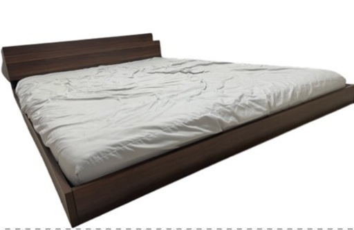 8/10受付終了ダブルベッドフレームのみロータイプ