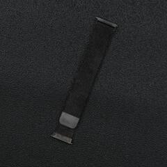黒 22mm スマートウォッチ ベルト　ミラネーゼループ　ステンレスの画像