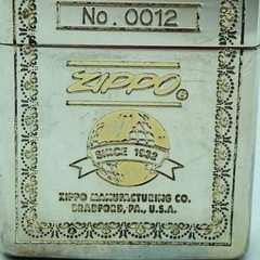 a0715603 ZIPPO ジッポ ライター Nn.0012 オイルライター ロゴ USA コレクション タバコ 中古品の画像