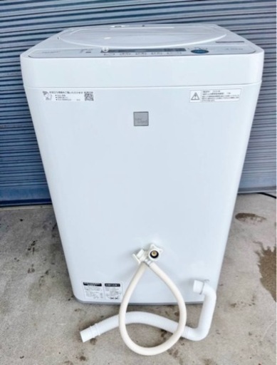 2 シャープ 2020年 洗濯機 ES-G4E7-KW 4.5kg