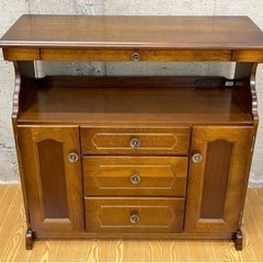 カリモク家具 karimoku コロニアル キャビネット 電話台 FAX台 収納棚