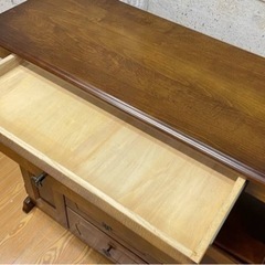 カリモク家具 karimoku コロニアル キャビネット 電話台 FAX台 収納棚