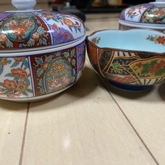 錦松梅の器 瀬戸物 白磁 有田焼　4個セットの画像