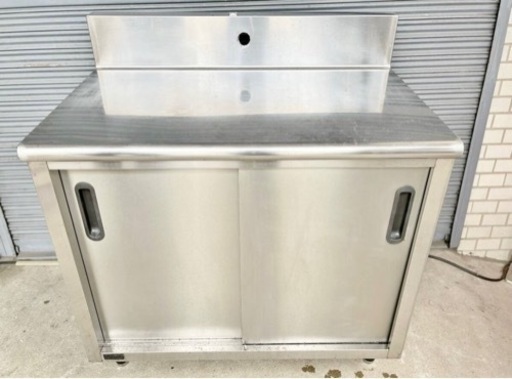 ホシザキ HTC-096080B キャビネットテーブル 作業台 両開き棚