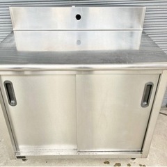 ホシザキ HTC-096080B キャビネットテーブル 作業台 両開き棚