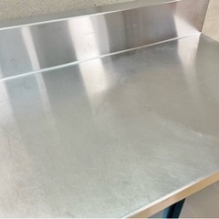 厨房用品　Maruzen マルゼン 調理台 引き戸 調理台引戸付 作業台 業務用 ステンレス バックガード付きの画像