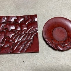 鎌倉彫　小皿　茶托　コースター　セット