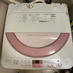 SHARP シャープ 洗濯機　ES-GE6A-P 縦型の画像