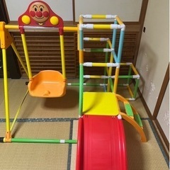 アンパンマン うちの子天才 カンタン折りたたみブランコパークDXの画像
