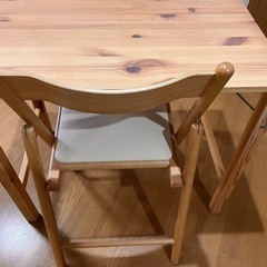 無印良品　テーブルと椅子　折りたたみ