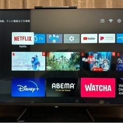 4K対応50型チューナーレステレビ