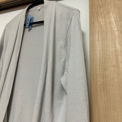 【決まりました】グレーの夏用カーディガンMの画像
