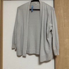 【決まりました】グレーの夏用カーディガンM