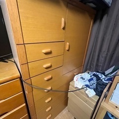 収納家具　木製タンス