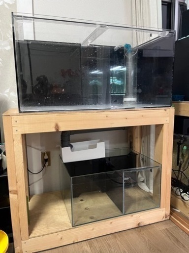 アクリル水槽90cm オーバーフロ セット