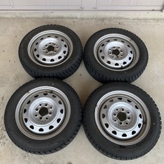 155/65R14 スタッドレス　バリ山　マルチホイールセット
