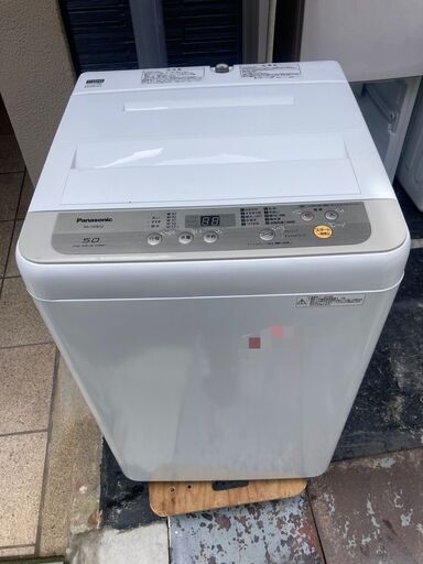 ☆中古￥10,800！Panasonic　5.0kg洗濯機　家電　NA-F50B12型　2019年製　幅56㎝ｘ奥行57㎝ｘ高さ88㎝　【BG097】