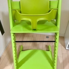 ストッケ トリップトラップ ベビーセット付き ライムグリーン