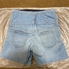 レディース　デニムショートパンツ　マタニティＬサイズの画像
