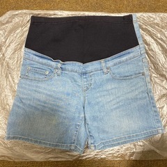 レディース　デニムショートパンツ　マタニティＬサイズ