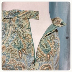 ꒰Addenda꒱ペイズリー柄 昭和レトロ風 膝丈 スカート レナウンの画像