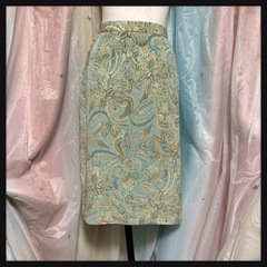 ꒰Addenda꒱ペイズリー柄 昭和レトロ風 膝丈 スカート レナウンの画像