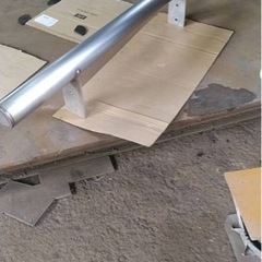大型トラック　10トンダンプ凡用　ステンレスリアバンパー