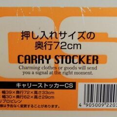押し入れ収納用プラボックス1個の画像