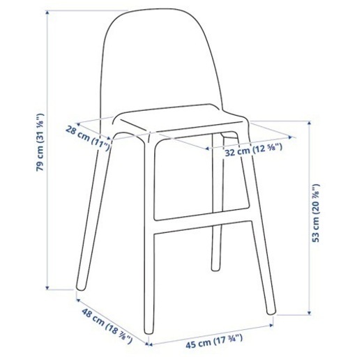 早い者勝ち！IKEA URBAN 子供用　チェア　キッズ　2脚セット