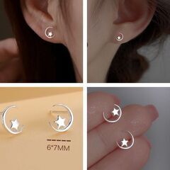 ムーンスタースタッドピアス（新品）の画像