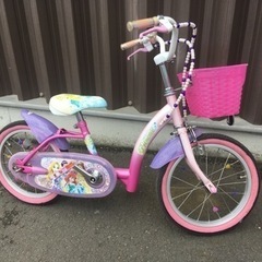 【お値下げ】自転車　子供　16インチ　ディズニープリンセス
