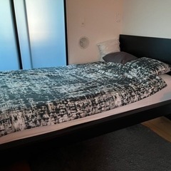 IKEA MALM ベッドフレーム　ブラックの画像