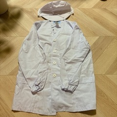 新品&美品！　白衣　調理用　帽子、上着、ズボンセット　レディースM