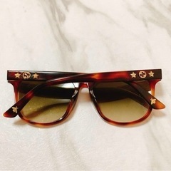 【美品】 GUCCI サングラス スター GGロゴ 人気モデル べっ甲柄の画像