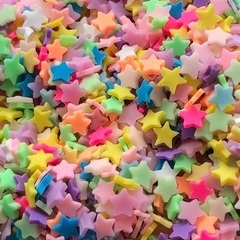 樹脂フレーク15g(カラフルスターミックス) ポリマークレイ冬休みの工作の画像