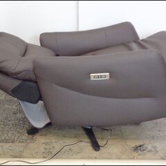 【￥35000-】美品◆ニトリ 電動リクライニングパーソナルチェア 2モーター LE01 ダークブラウン 回転式 USB電源の画像