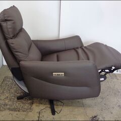 【￥35000-】美品◆ニトリ 電動リクライニングパーソナルチェア 2モーター LE01 ダークブラウン 回転式 USB電源の画像