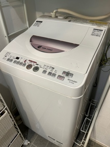 【受け渡し予定者確定済(ニャン様)】たて型洗濯乾燥機 SHARP　ES-TG60L-P