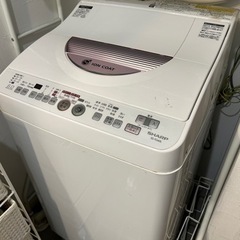 【受け渡し予定者確定済(ニャン様)】たて型洗濯乾燥機 SHARP...