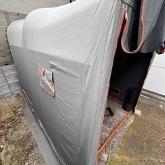 DOPPELGANGERストレージバイクガレージ Lサイズ [サイズ:W160xD225xH170cm ] 自転車・モーターサイクル用 屋外簡易車庫 前後ドア の画像