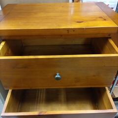 引取先決まりました！】 アンティーク 木製 5杯 チェスト タンス