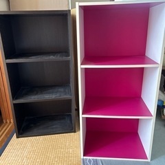 カラーボックス2個の画像