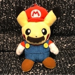 レア物★マリオピカチュウ　ぬいぐるみ  ポケモンセンターオリジナル