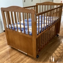 ベビーベッド【町田市再生家具】240940の画像