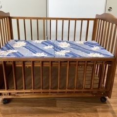 ベビーベッド【町田市再生家具】240940の画像