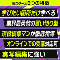 【部分的に学ぶ】premiere pro動画編集 講座(オンラインも可能です)の画像