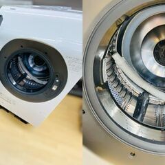 【レガストック川崎本店】SHARP シャープ 洗濯機 ドラム式 ES-W114-SL 2022年製ハイブリッド乾燥 左開き(ヒンジ左) DDインバーター搭載 洗剤自動投入 シルバー 洗濯11kg 乾燥6kg 幅640mm 奥行727mm の画像