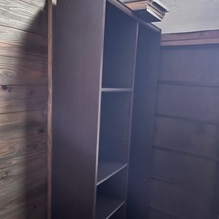 本棚  ブラウン 棚の画像