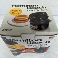③新品未使用ハミルトン　エッグマフィンサンドイッチメーカー Hamilton 254A77-JPの画像